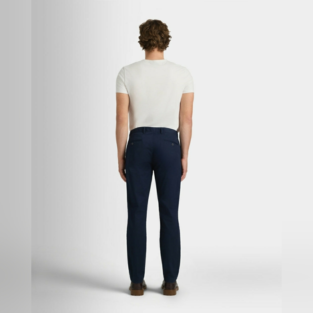 Club Monaco NAVY Mens CONNOR Chinos 33x32. Modern Slim Fit - Picture 9 of 9